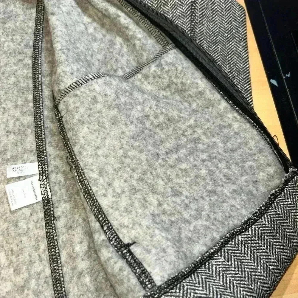 Andrew Marc New York Jacket Womens L Large Gray Full Zip Mock Neck Pockets - Picture 12 of 14
